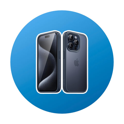 JETech iPhone 15 Pro Hülle blau