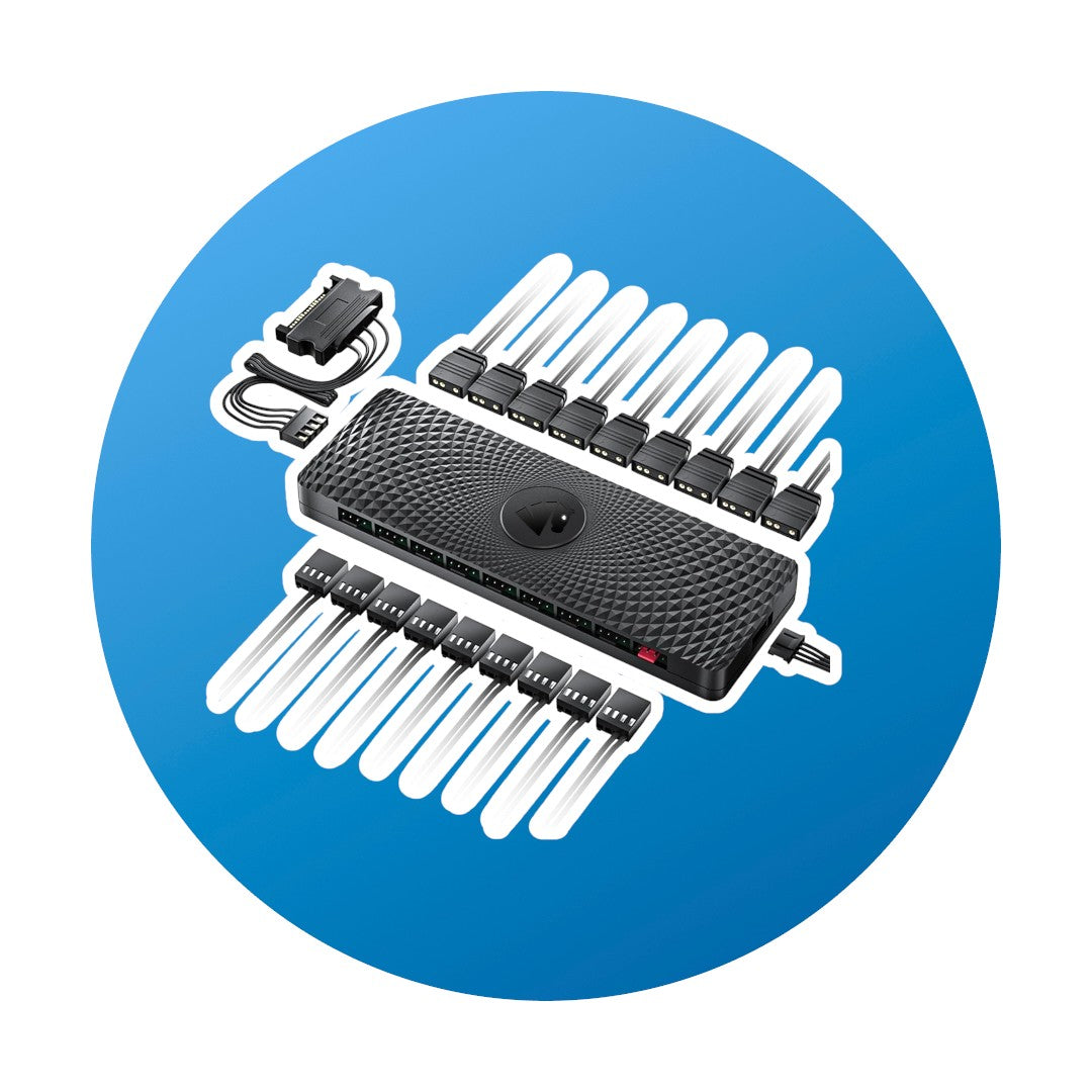 Asianhorse Venom HUB 2 in 1 ARGB/PWM 9 Port