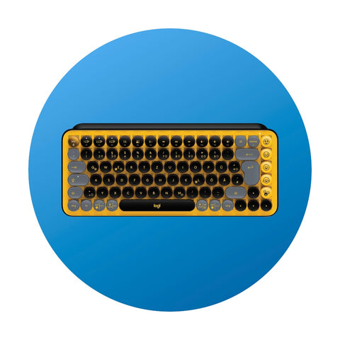 Logitech Pop Keys Tastatur gelb
