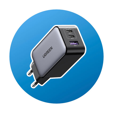 UGREEN Nexode USB C/USB A 3-Port Ladegerät 65W
