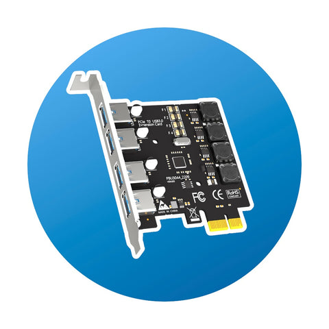 Glotrends PCIe 4-Port USB-A