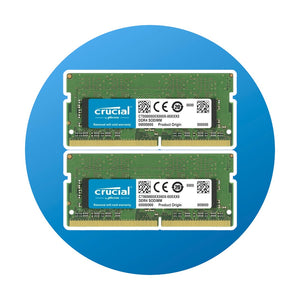 32GB crucial DDR4 3200 SODIMM 2x16GB