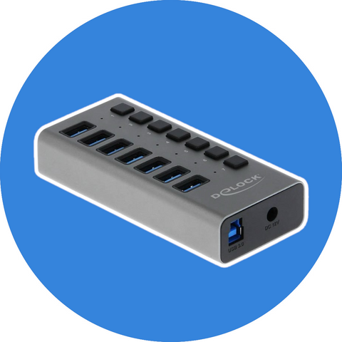 Delock 7-Port USB 5 Gbps Hub