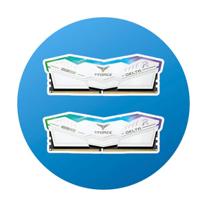 32GB T-Force Delta RGB DDR5 6000 weiß (2x16GB)