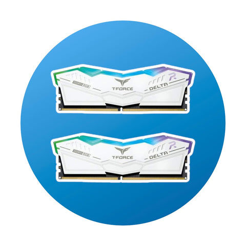 32GB T-Force Delta RGB DDR5 6000 weiß (2x16GB)