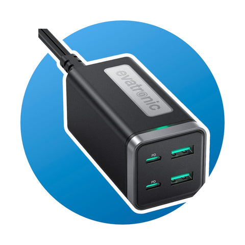 Evatronic 4-Port Charger USB-A / USB-C 65w