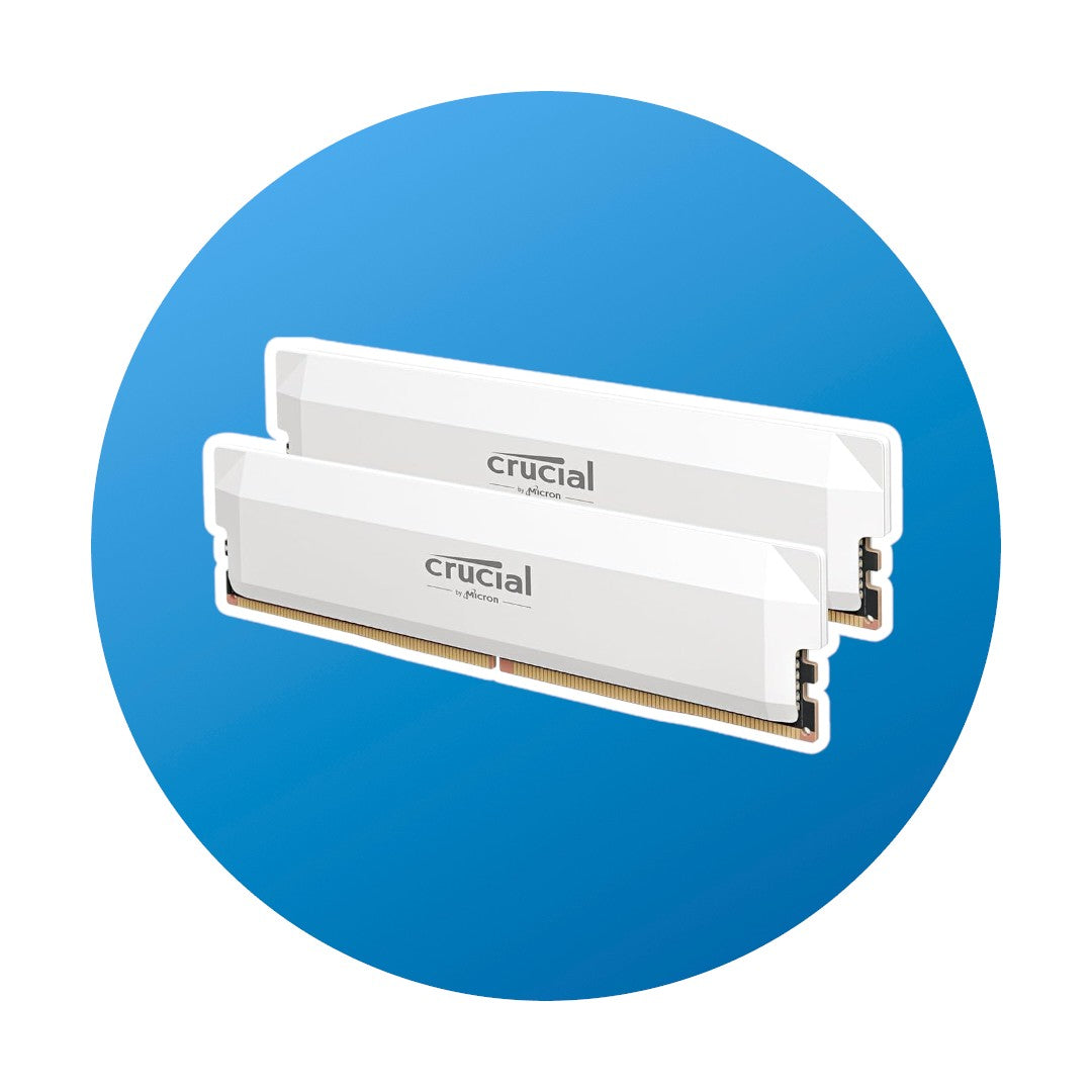 32GB (2x16) Crucial Pro DDR5 6000 Weiß