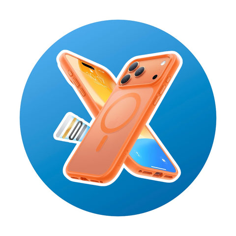 Torras iPhone 17 Pro Hülle Orange