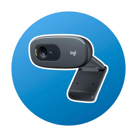 Logitech C270 HD Webcam schwarz