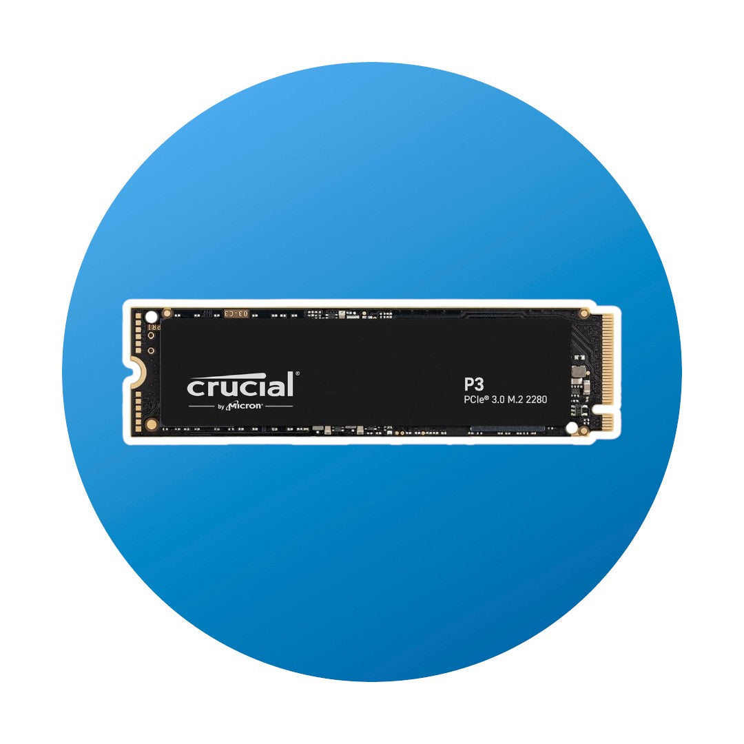 500GB crucial PCIe 3.0 NVMe M.2 P3 SSD