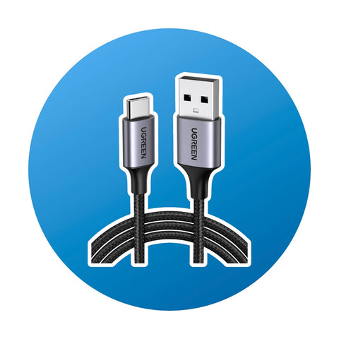 1m Ugreen USB auf USB C Kabel schwarz