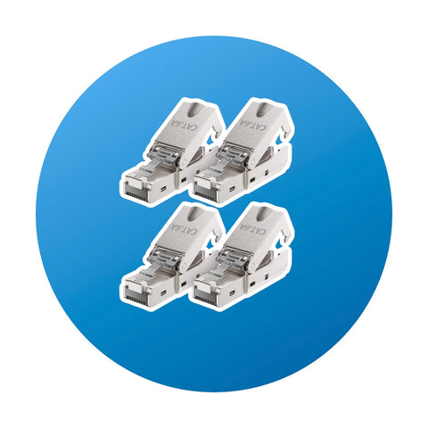 deleyCON 4x RJ45 Netzwerkstecker