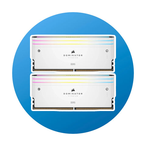 64GB Corsair Dominator Titanium RGB weiß