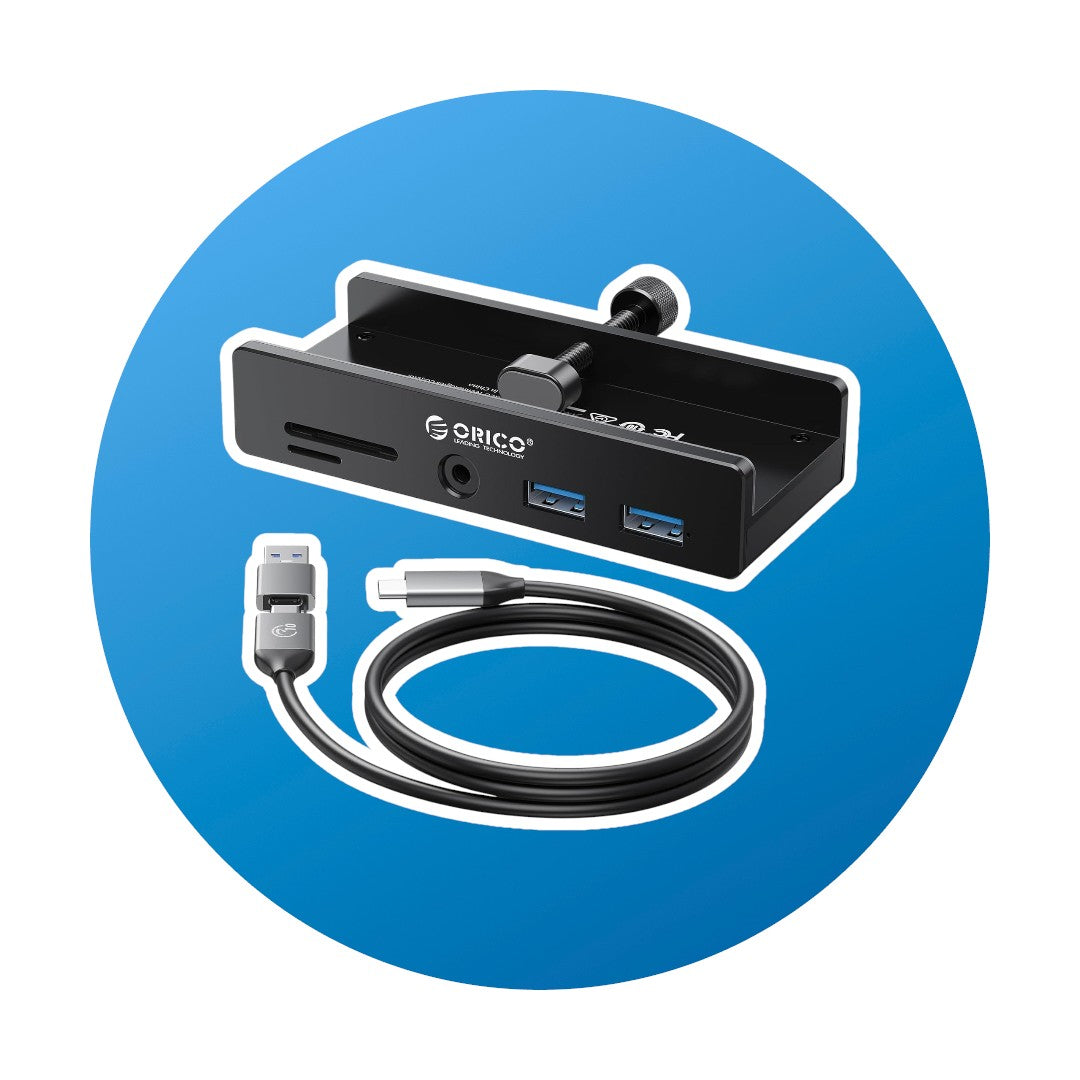 Orico 5 in 1 Snap on Hub Schwarz