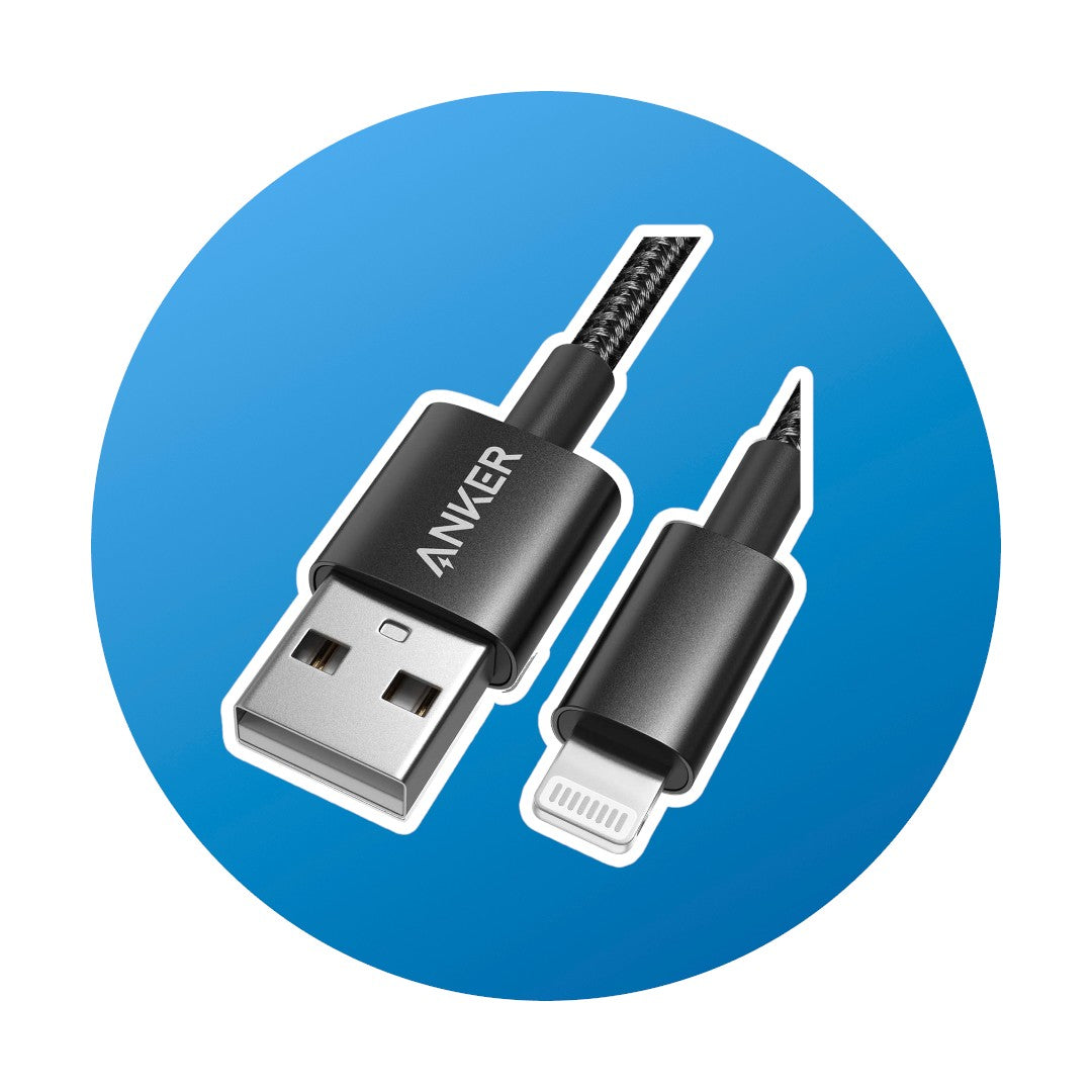 1m Anker USB-A zu Ligthning schwarz