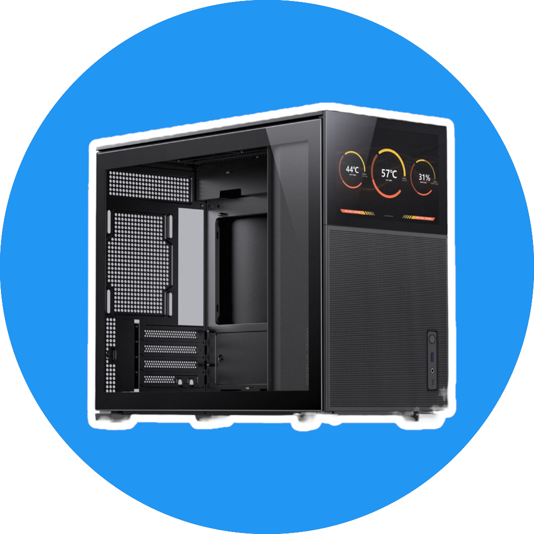 Jonsbo D31 Screen Micro-ATX Gehäuse - schwarz