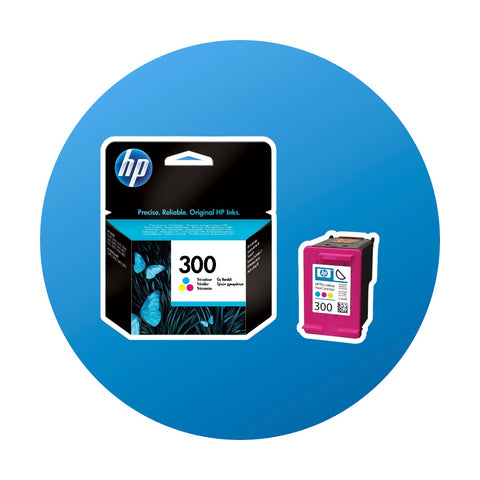 HP 300 Tinte Farbig