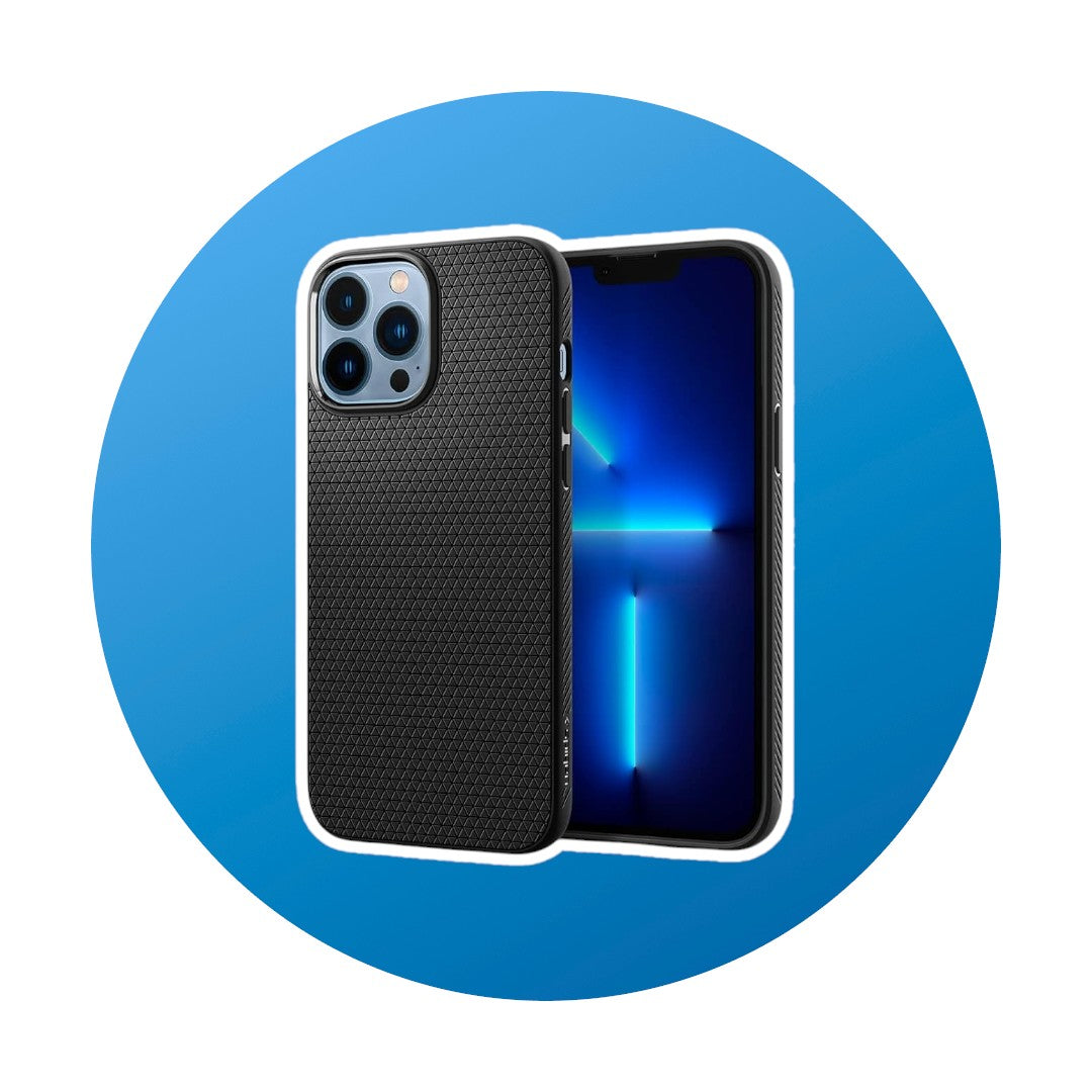 Spigen iPhone 13 Pro Max Liquid Air Hülle schwarz