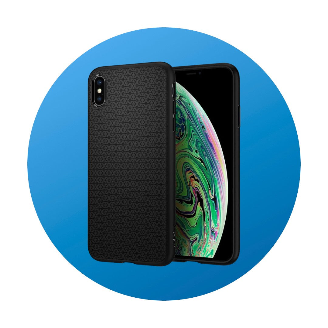 Spigen iPhone XS Max Liquid Air Hülle schwarz